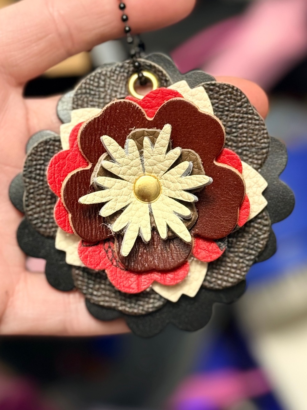 Handmade Floral Bag Charm